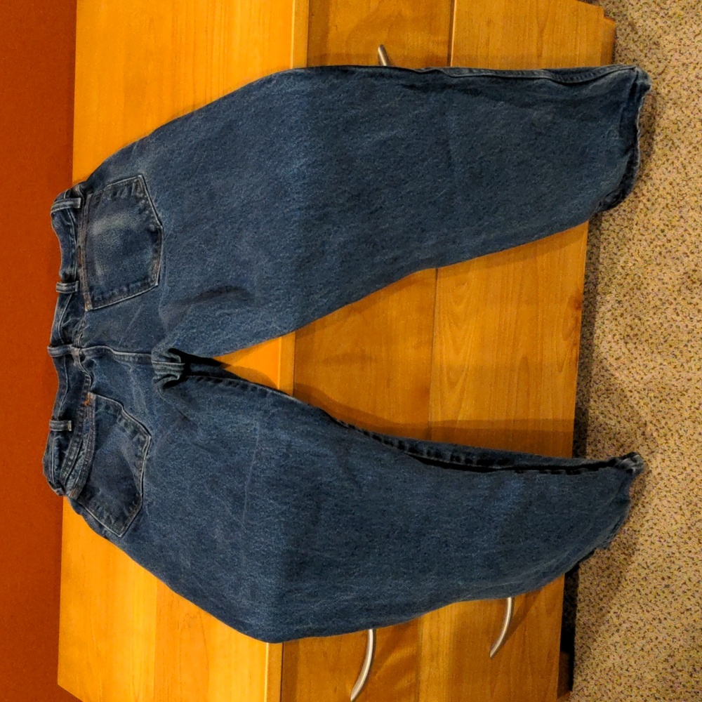 Men's Rustler 32x30 blue jeans 100% cotton - Picture 2 of 7